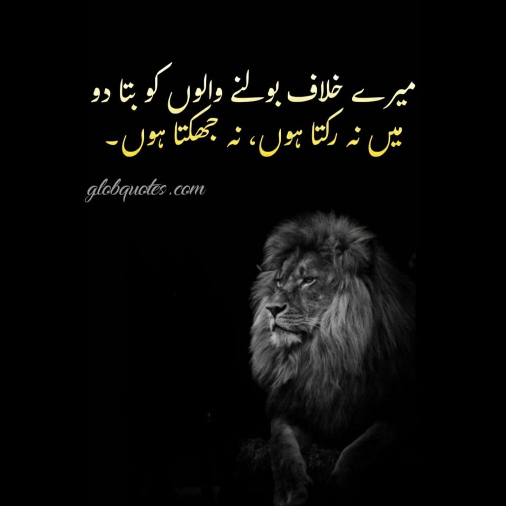 killer attitude quotes in urdu